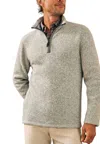 Faherty Sweater Fleece Quarter Zip Top In Multi
