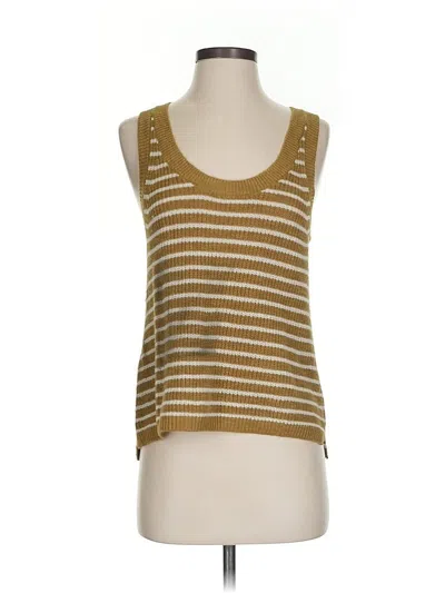 Pre-owned Faherty Sweater Vest In Gold