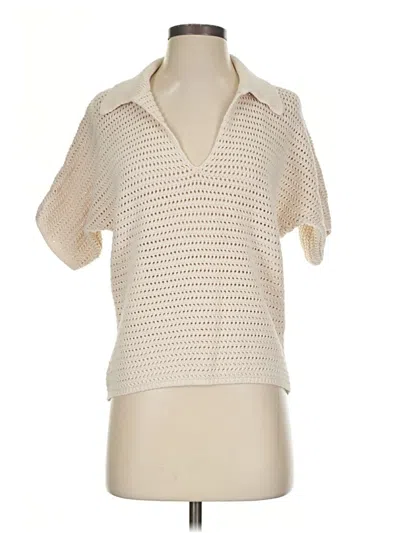 Pre-owned Faherty Sweater Vest In Ivory