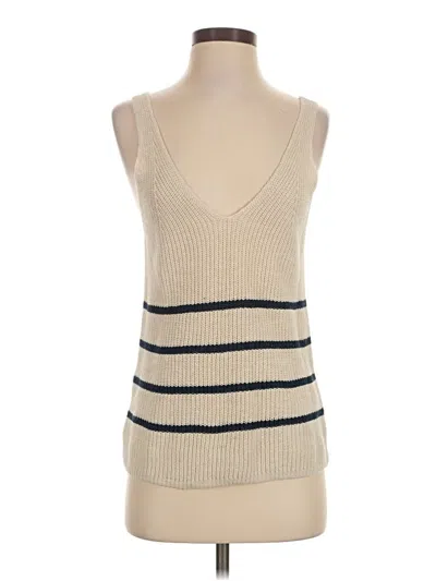 Faherty Sweater Vest In Tan