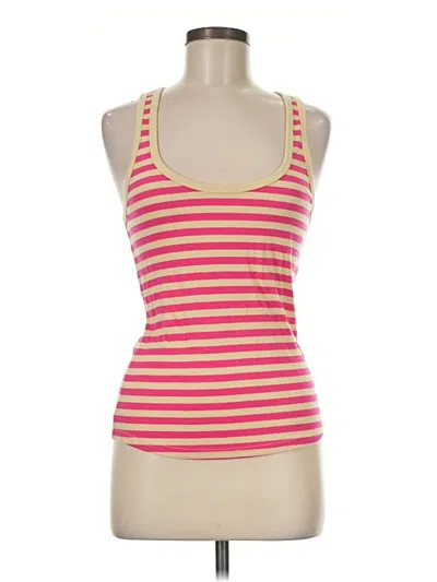 Pre-owned Faherty Tank Top Pink Halter Neckline Tops