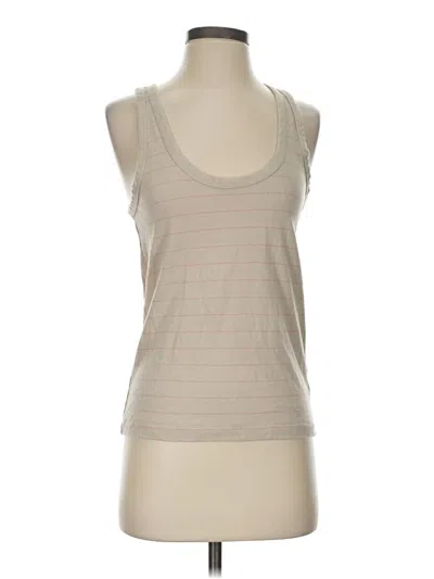 Pre-owned Faherty Tank Top Tan Halter Neckline Tops