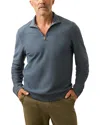 Faherty Textured Knit Quarter Zip Sweater