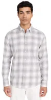 Faherty The All Time Shirt White Fossil Plaid In White Fossil Plaid