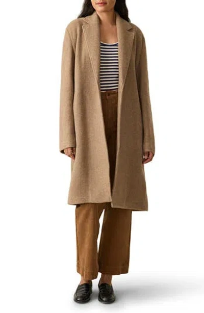 Faherty The Atlantic Wool Blend Knit Coat