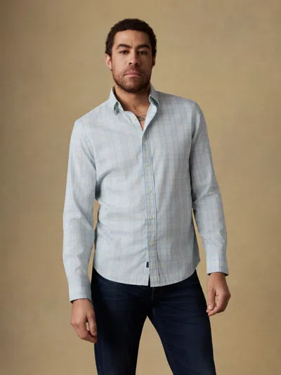 Faherty The Movement Long Sleeve Button Down Shirt In Blue