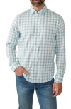 Faherty The Movement Button-up Shirt In Blue