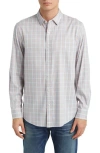 Faherty The Movement Button-up Shirt In Blue Coral Plaid