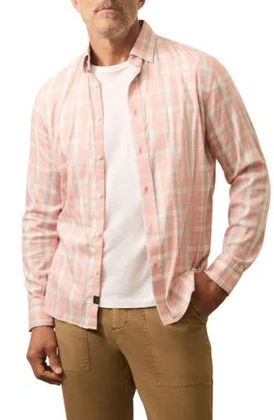 Faherty The Movement Button-up Shirt In Pink