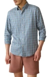 Faherty The Movement Button-up Shirt In Blue