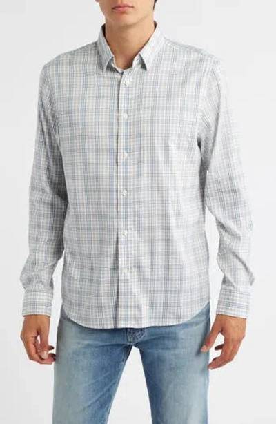 Faherty The Movement Button-up Shirt In Gray