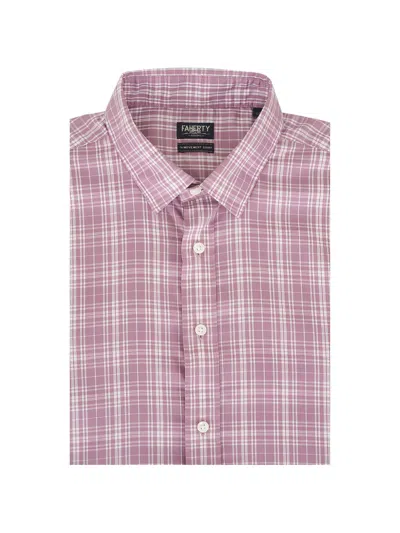 Faherty The Movement™ Checked Shirt In Pink