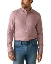 Faherty The Movement Long Sleeve Button Down Shirt In Brandy Wine