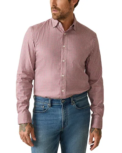 Faherty The Movement Long Sleeve Button Down Shirt In Brandy Wine