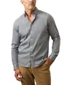 Faherty The Movement Long Sleeve Button Down Shirt In Gray
