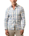 Faherty The Movement Long Sleeve Button Down Shirt In Gray