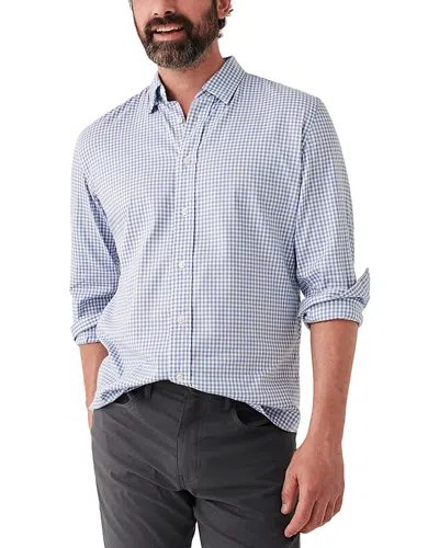 Faherty The Movement Check Button-up Shirt In Light Blue