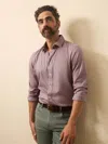 Faherty The Movement Shirt In Purple