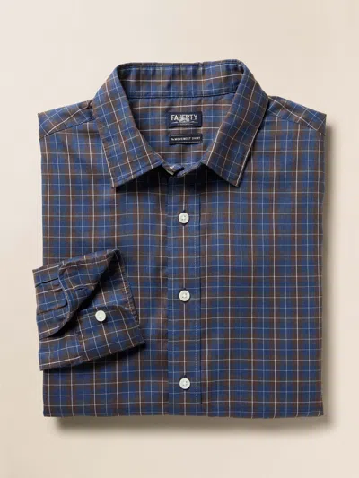 Faherty The Movement Shirt In Blue