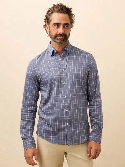 Faherty The Movement Shirt In Blue