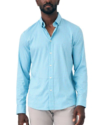 Faherty The Movement Shirt In Blue