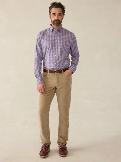 Faherty The Movement Shirt In Berry Skies Check
