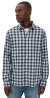 Faherty The Movement Shirt Dark Creek Plaid In Blue