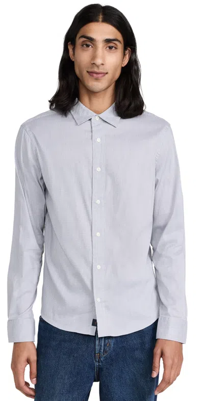 Faherty The Movement Shirt Grey Pincheck