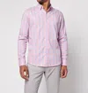 Faherty The Movement Plaid Button-up Shirt In Pink