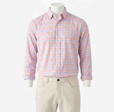 Faherty The Movement Shirt In Vista Point Plaid In Pink