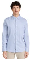 Faherty The Movement Shirt Light Blue Gingham In Light Blue Gingham