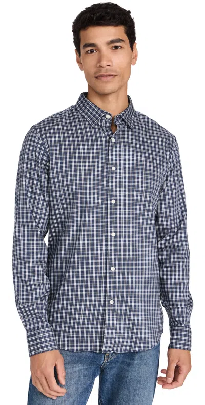 Faherty The Movement Shirt Navy White Check