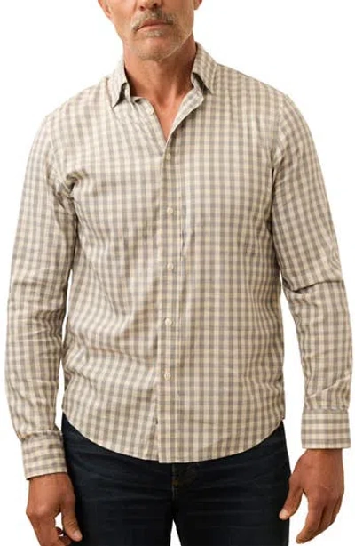 FAHERTY FAHERTY THE MOVEMENT STRETCH COTTON BLEND TWILL BUTTON-UP SHIRT