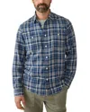 Faherty The Tried And True Chambray Workshirt In Bar Harbor Plaid