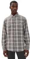 Faherty The Tried And True Chambray Workshirt Iron Water Plaid In Multi