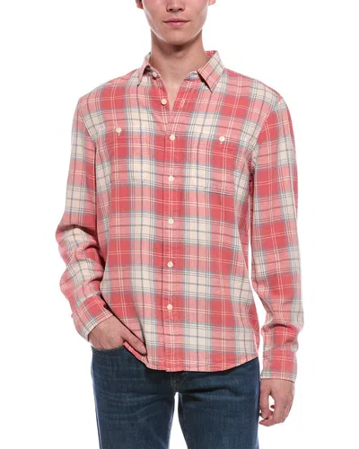 Faherty The Tried & True Linen-blend Workshirt In Multi