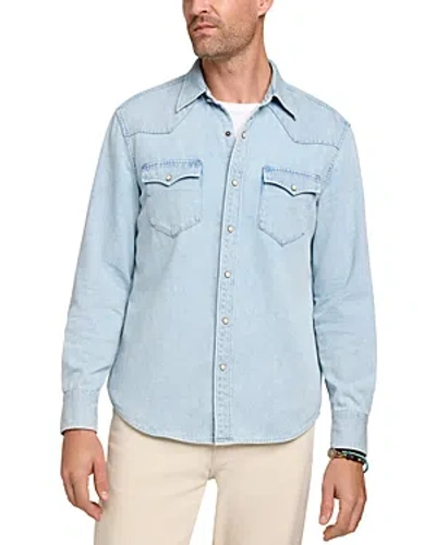 Faherty The Western Long Sleeve Button Front Shirt In Rocky River Wash