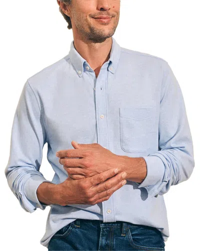 Faherty Thompson Pique Shirt In Blue