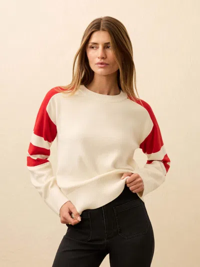 Faherty Throwback Crew Sweater In Neutral