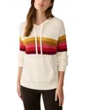 Faherty Throwback Hoodie In Golden Trek Stripe