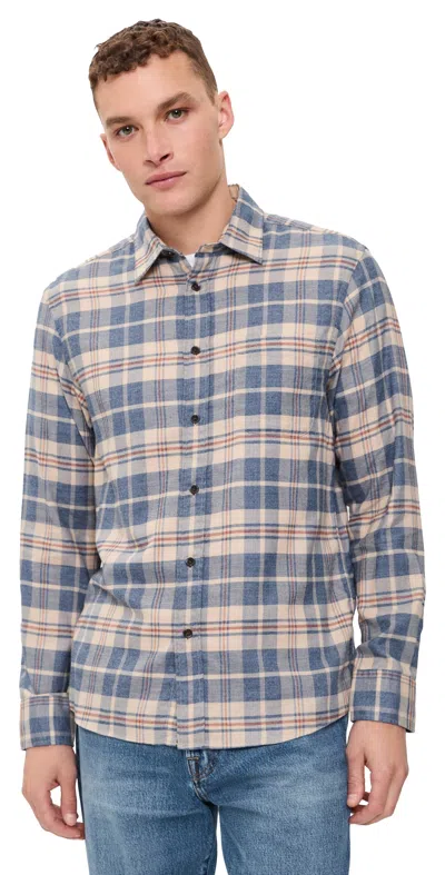 Faherty Timberline Brushed Twill Shirt Moraine Hills Plaid In Multi