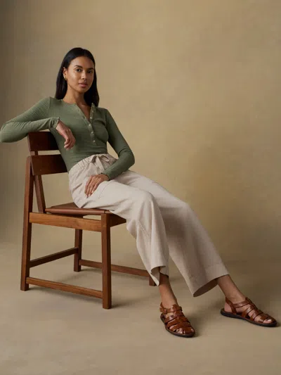 Faherty Topanga Drape Ankle Pants In Multi