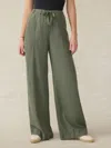 Faherty Topanga Drape Pants In Thyme