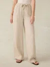 Faherty Topanga Drape Pants In Wheaten