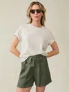 Faherty Topanga Drape Short In Thyme