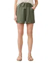 Faherty Topanga Draped Shorts In Thyme
