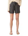 Faherty Topanga Draped Shorts In Washed Black