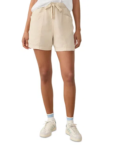 Faherty Topanga Draped Shorts In Wheaten