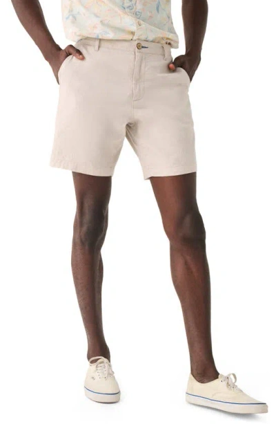 Faherty Tradewindes Linen Blend Chino Shorts In Dorset Sand