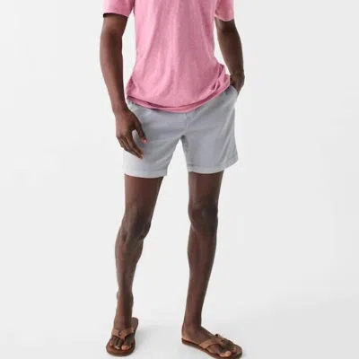 Faherty Tradewinds Henley T-shirt In Pink
